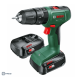 BOSCH EasyImpact 18V-40 smūginis gręžtuvas - suktuvas 2x1.5 Ah
